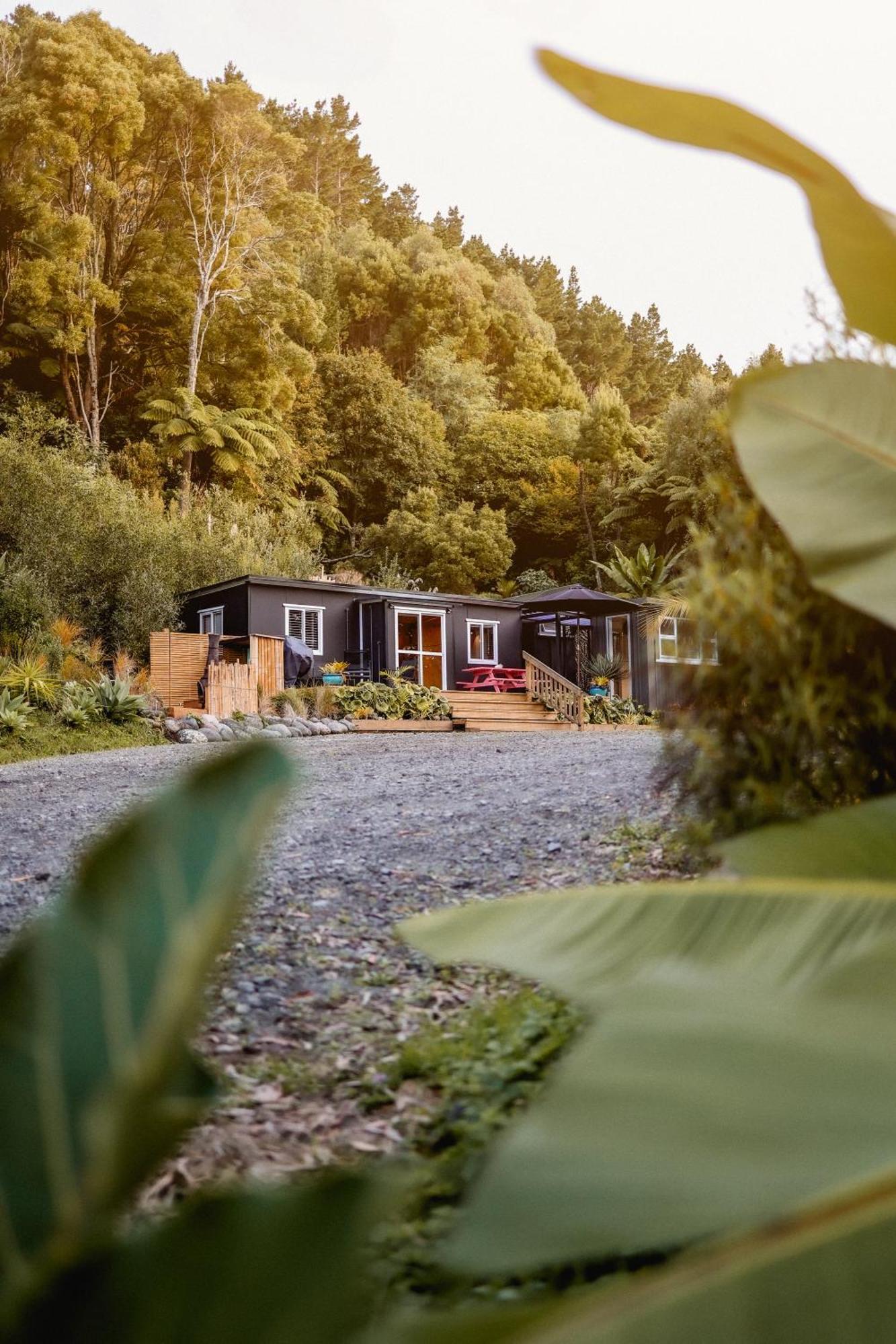 Kaitake Kabana - Unique, Off-Grid, Studio Retreat Oakura Extérieur photo